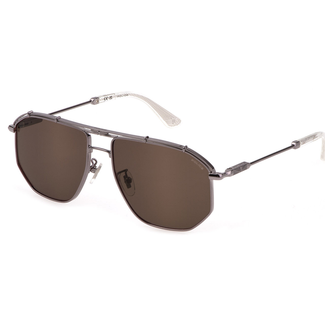 Police Lunettes de soleil Homme grises