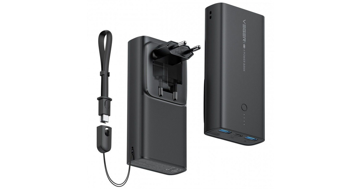 VEGERACE100 powerbank 10.000mAh  (Zwart)