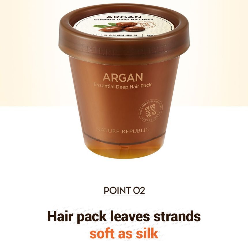 NATURE REPUBLIC - Argan Essentiële Diepe Verzorging Haarpakket