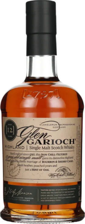 GLEN GARIOCH 12 YEARS SINGLE MALT 70CL