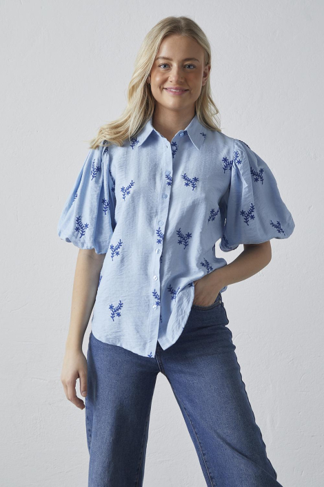 SisterS point blauwe dames blouse