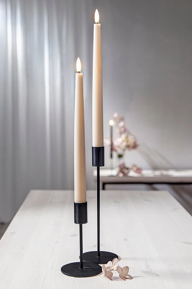 FLAMME SLIM batteridrevet lys 2-pakke 28 cm
