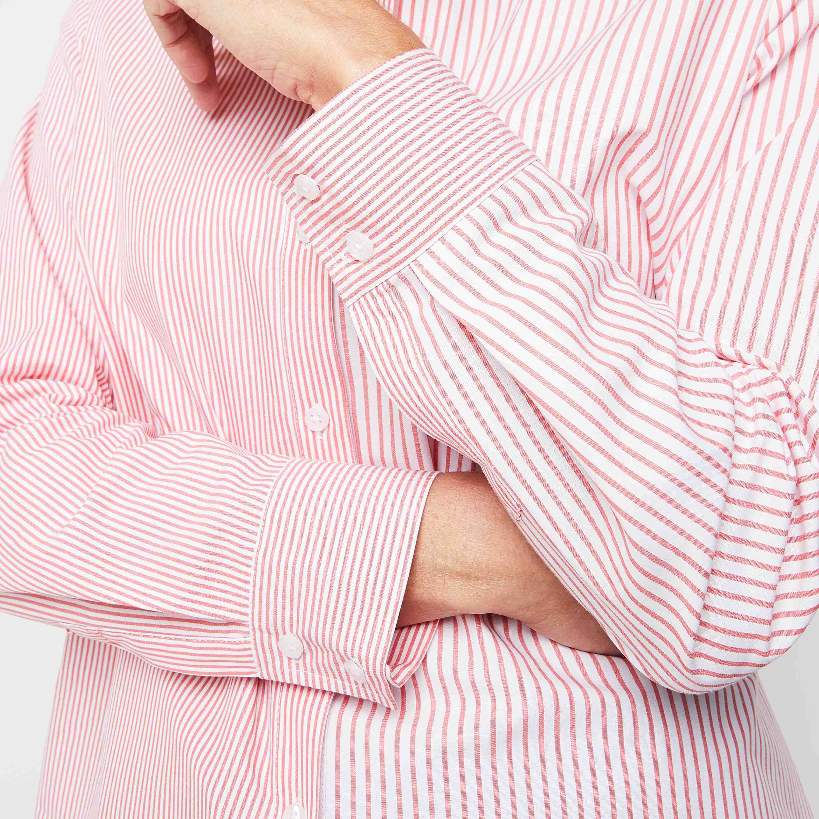 Chemise oversize rayée femme - ROSE