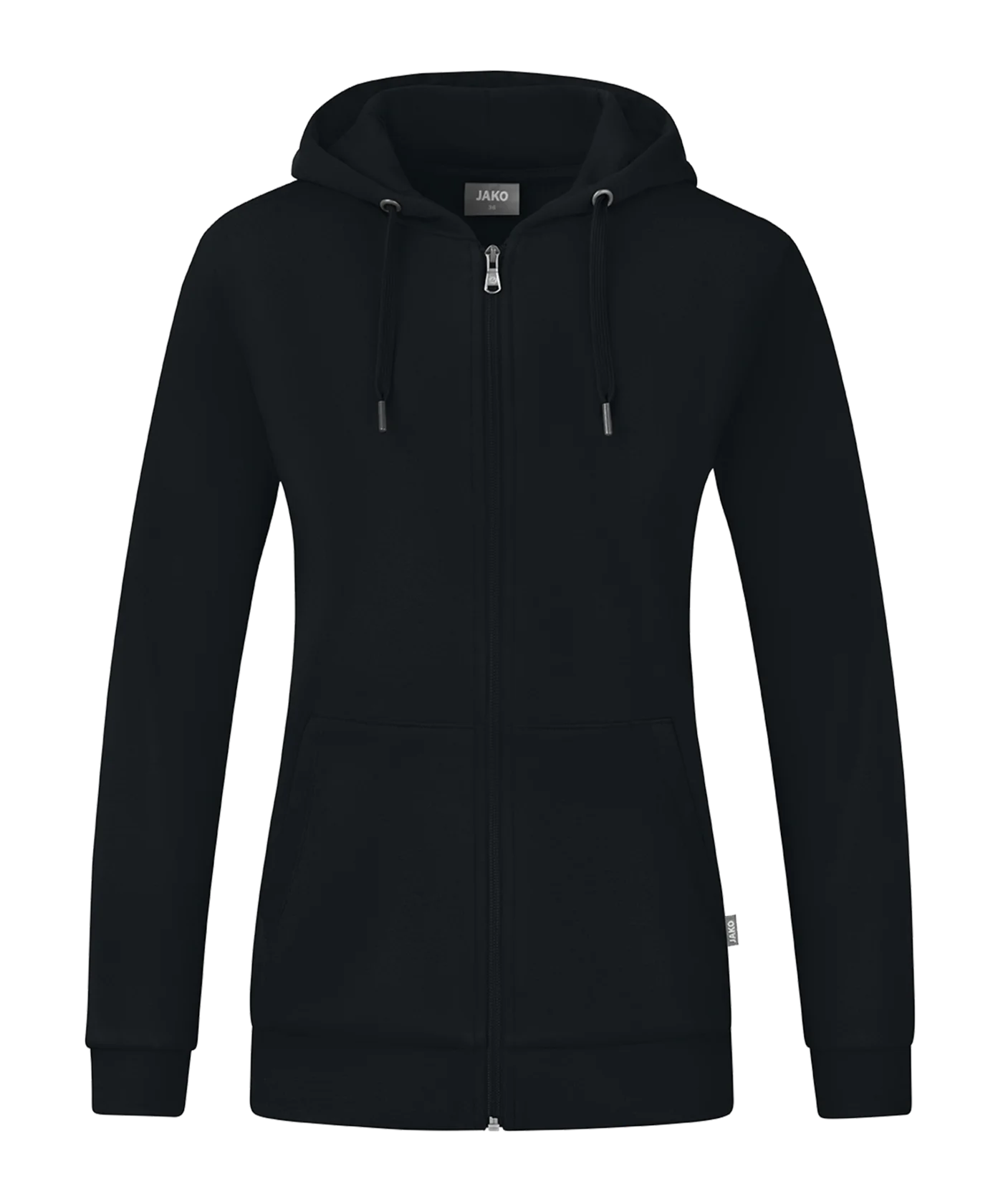 JAKO Organic Kapuzenjacke Damen Schwarz F800