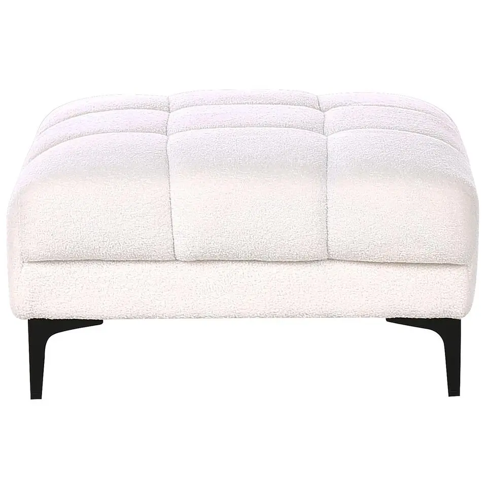 ALNES - Ottomaan - Wit - Polyester
