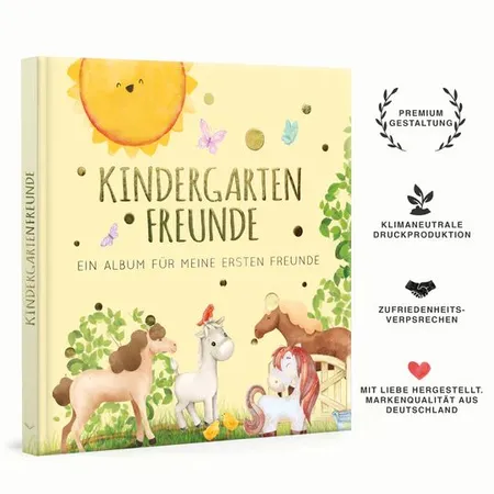 PAPERISH Kindergartenfreunde - Pferde: ein Album für meine ersten Freunde (Freundebuch)