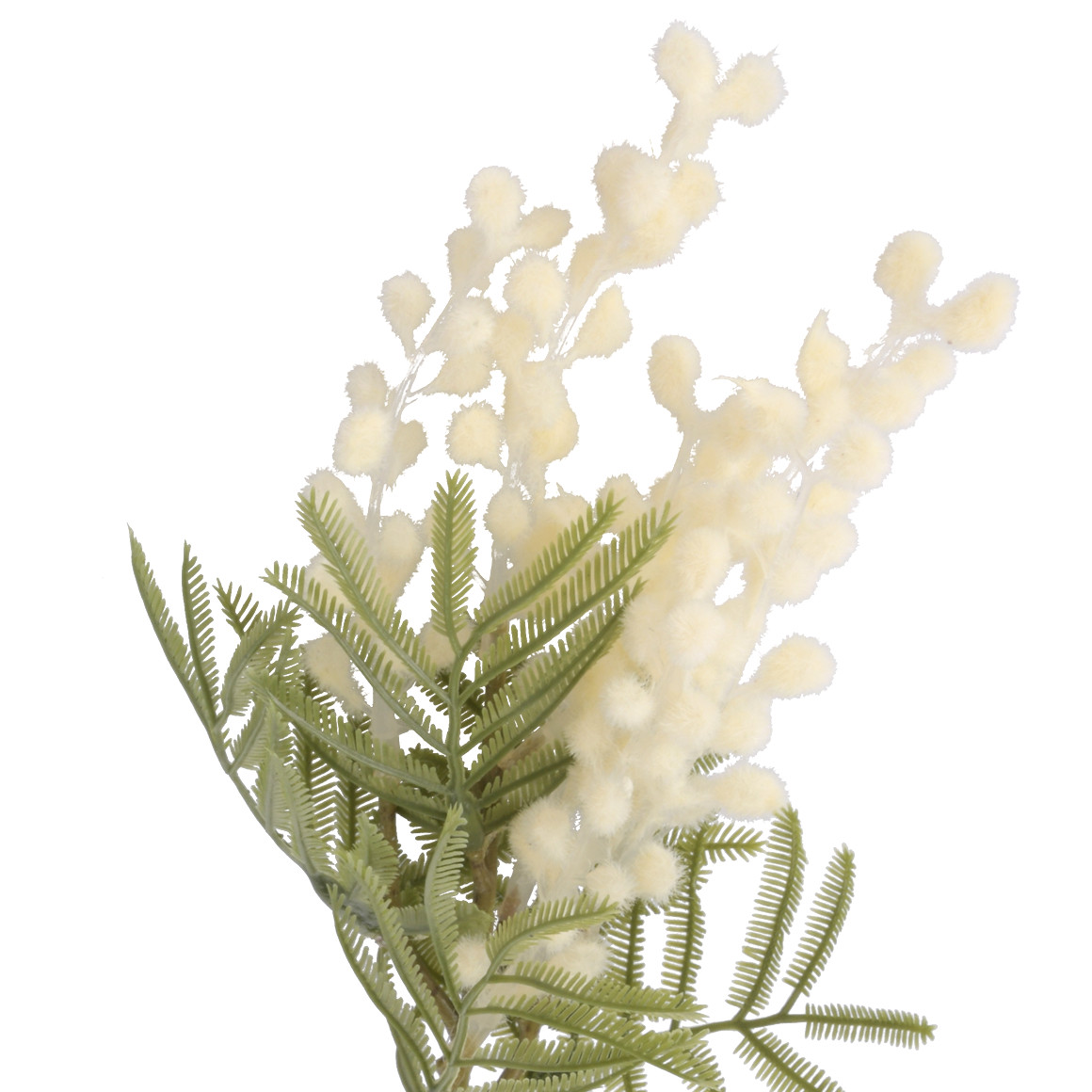 Kunstblume Mimose weiss
