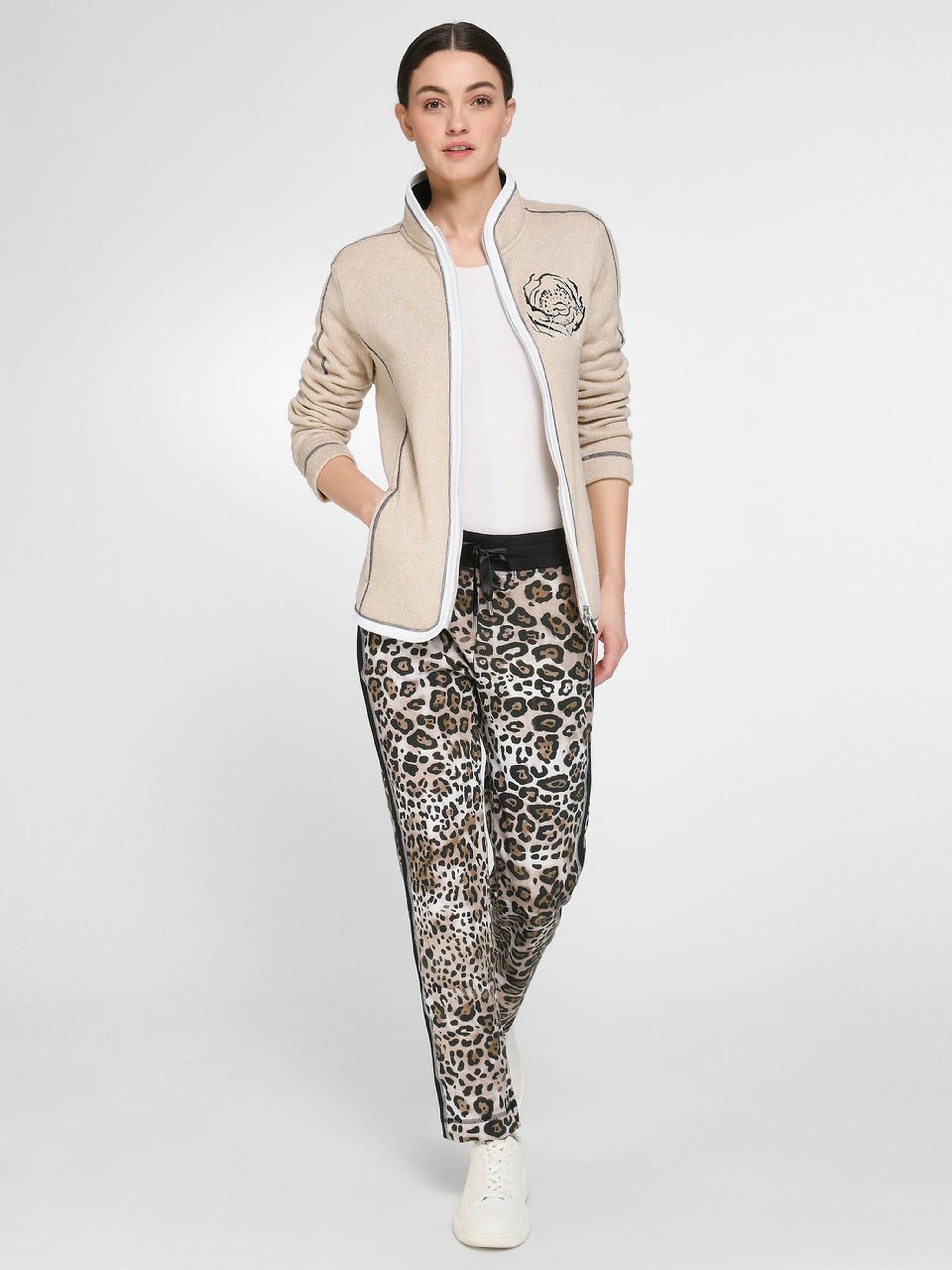 Strickfleece-Jacke