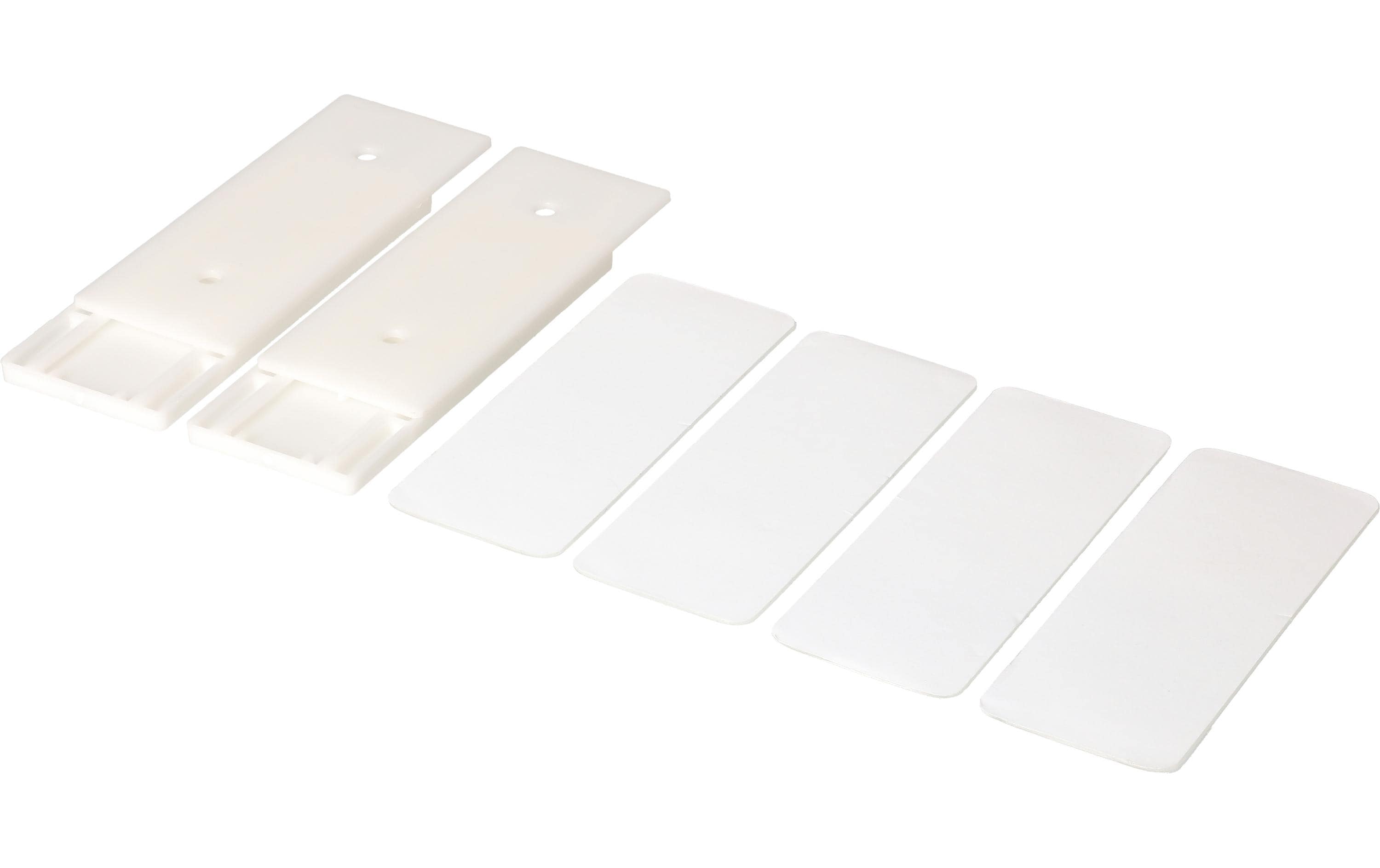 Slide Strip Universalhalterung 10.2 x 4 cm, Weiss, 2 StückHalterung zur Wandmontage von Steckdosenleisten