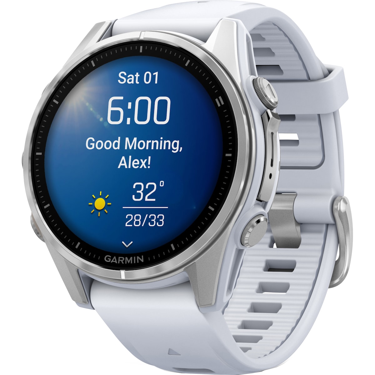 Garmin Fenix 8 smartklokke 43 mm (Whitestone)