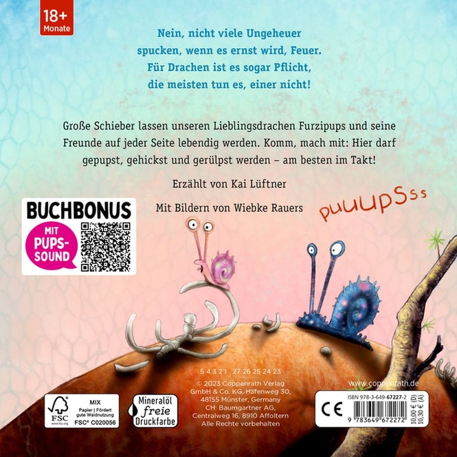 Furzipups - Der Knatterdrache - Mein Schieber-Buch