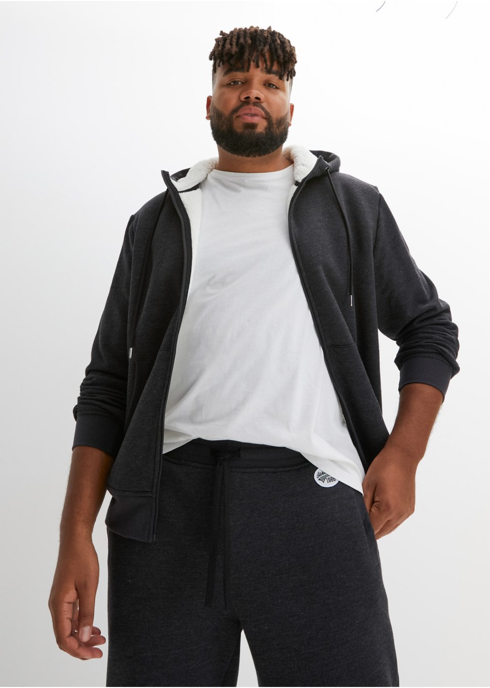 Gilet sweat thermo avec doublure peluche