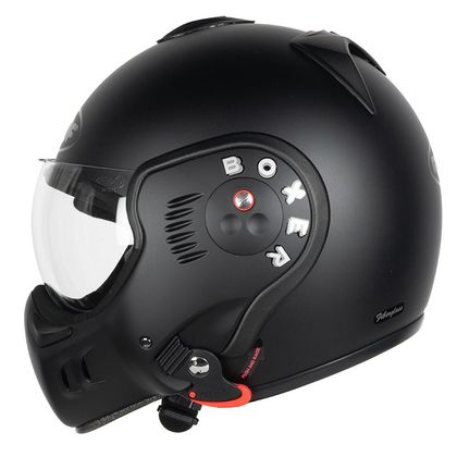 Casque ROOF BOXER V8 S - NOIR MAT + ECRAN DARK SMOKE - Noir