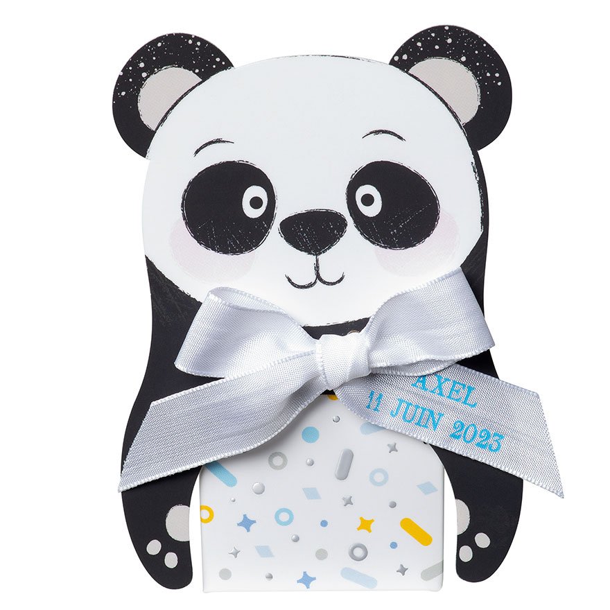 Réglisse étui confettis bleu avec ruban