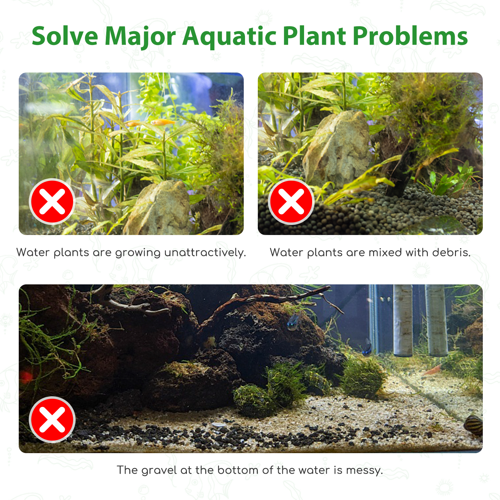 Conjunto de ferramentas para aquário Nobleza 4 em 1, acessórios de limpeza em aço inoxidável para aquário - Conjunto de ferramentas para paisagismo com espátula, alicate, tesoura, pinça e bolsas de armazenamento.