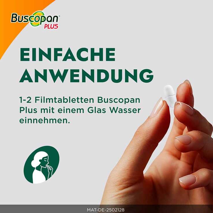 Buscopan plus 10 mg / 500 mg Filmtabletten, 20 St