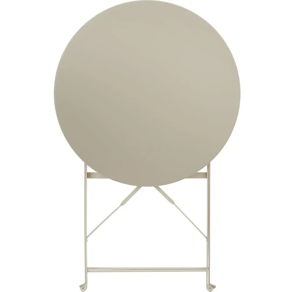 tectake Bistrotafel set Frieda, inklapbaar voor 2 personen, Crème