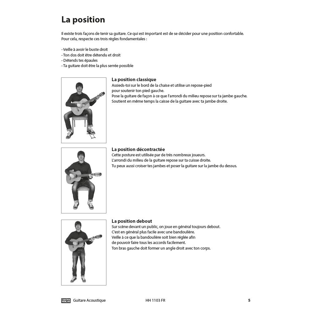 Cascha HH 1103 FR Guitare Ac. - Apprendre rapide et facile