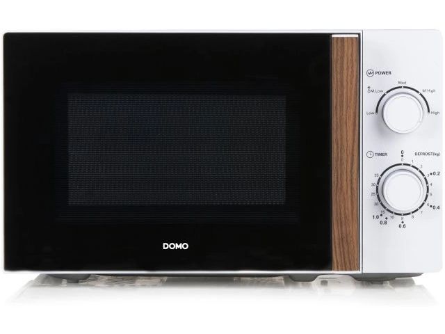 Domo Mikrowelle DO2720 Weiss Freistehende Mikrowelle für schnelles Erwärmen und Zubereiten