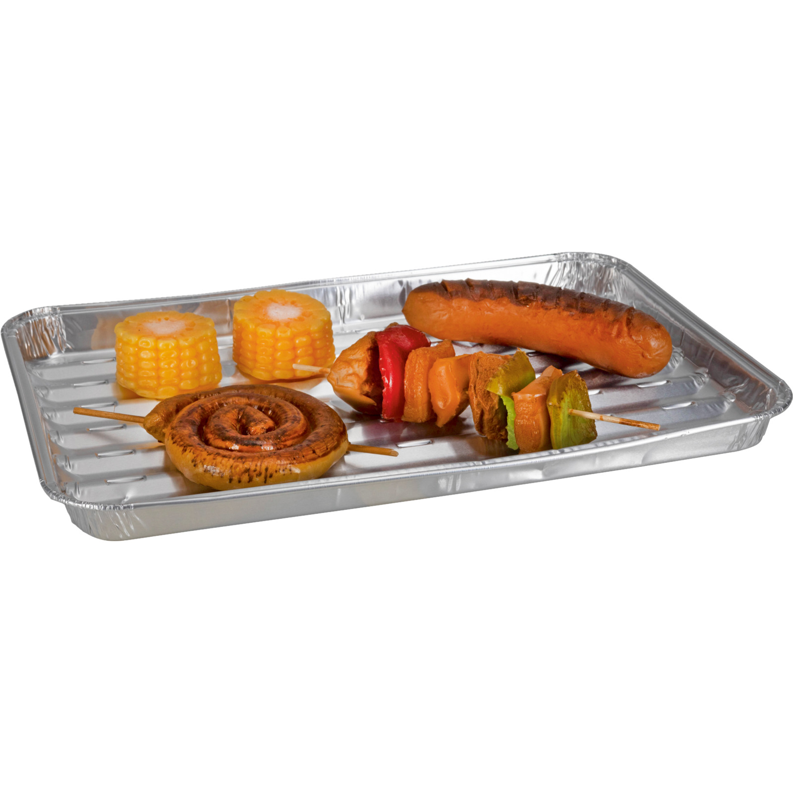 Alu-Grillplatte eckig, 34 x 23 cm