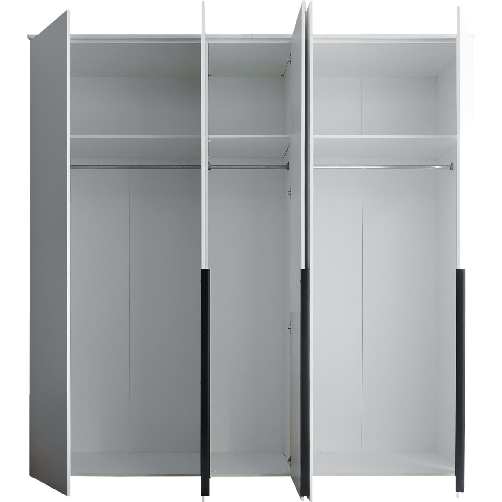 Drehtürenschrank Kevo Dekor 225 x 225 x 52 cm weiss