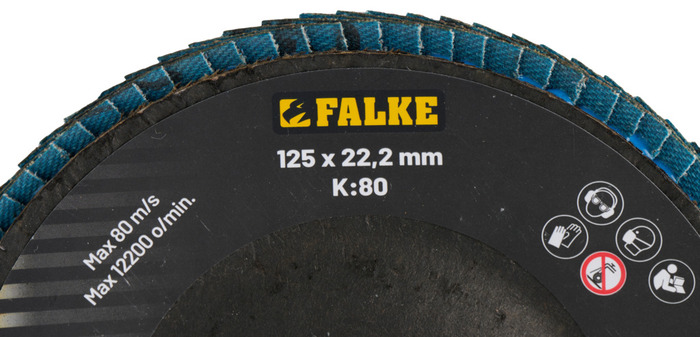 Falke lamelskive Ø125 mm K80