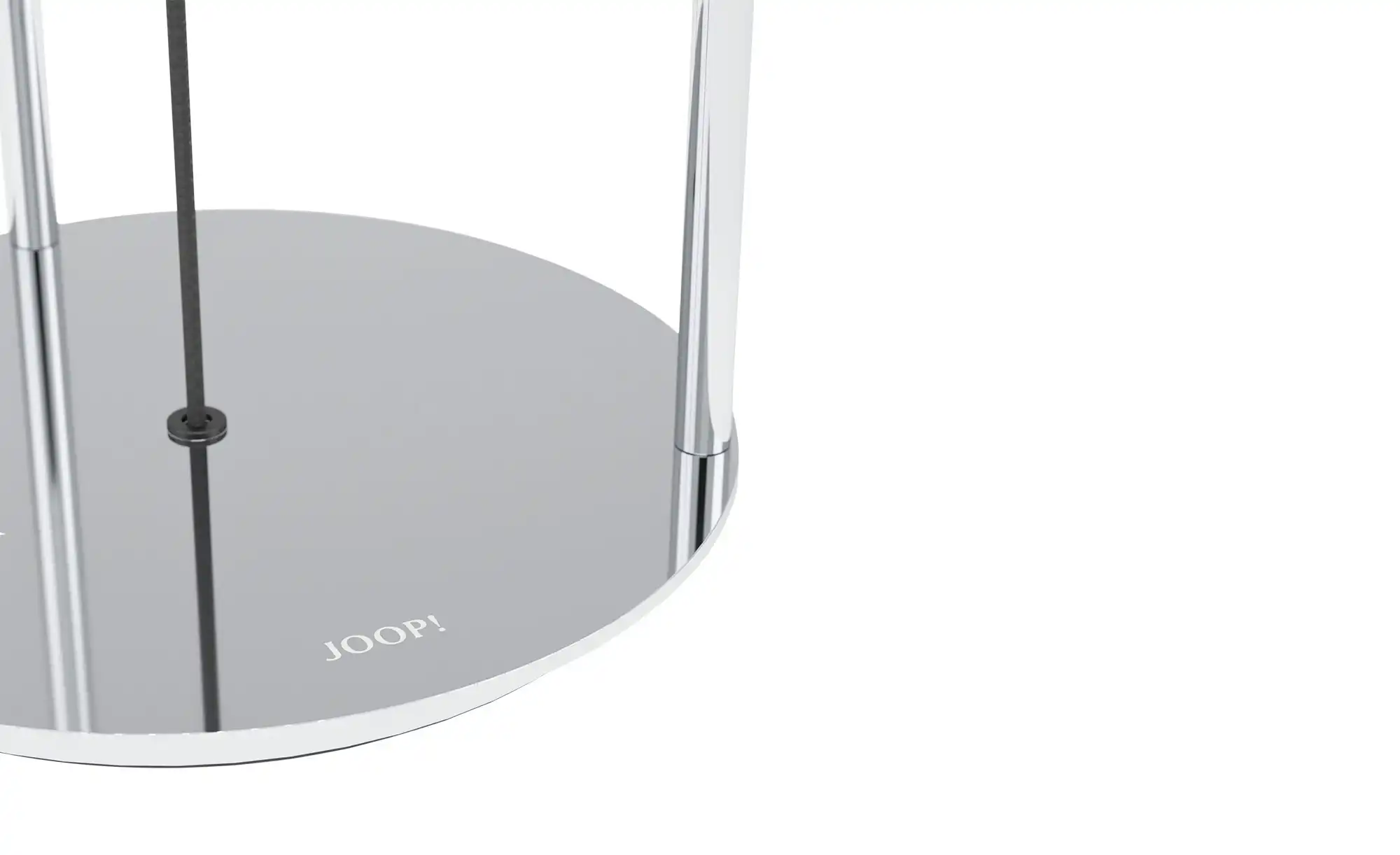 JOOP! Tischleuchte 1-flammig Textil Round Lights Chrome