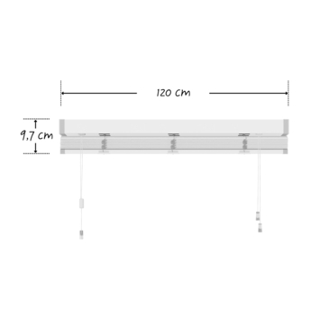 KARWEI aluminium jaloezie 50 mm matwit (kleurnr. 957) 120x180 cm (bxh)