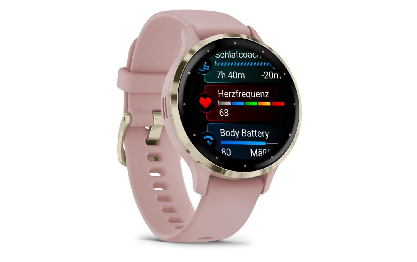 Garmin Sportuhr »Venu 3S Dust Rose / Softgold«