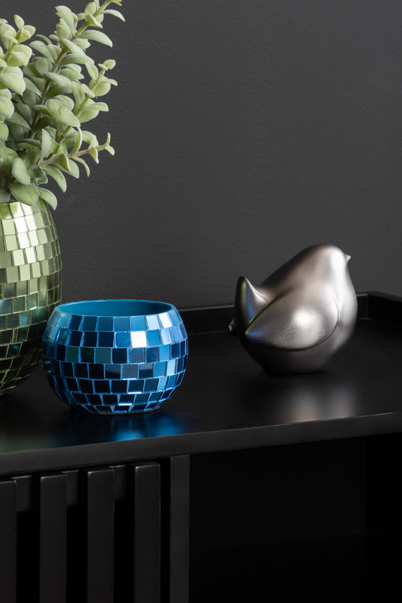 Statue Fat Bird PT4158DB Metallic dark blue