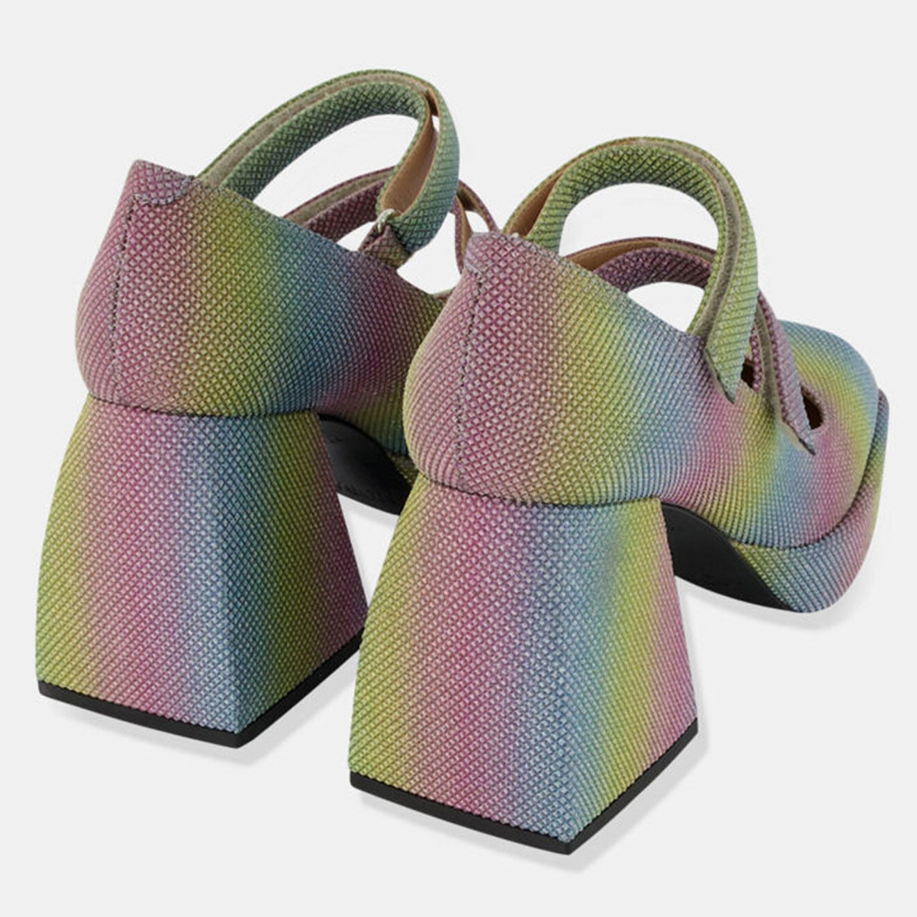 Nodaleto Sandales Julie multicolores - Talon 10 cm