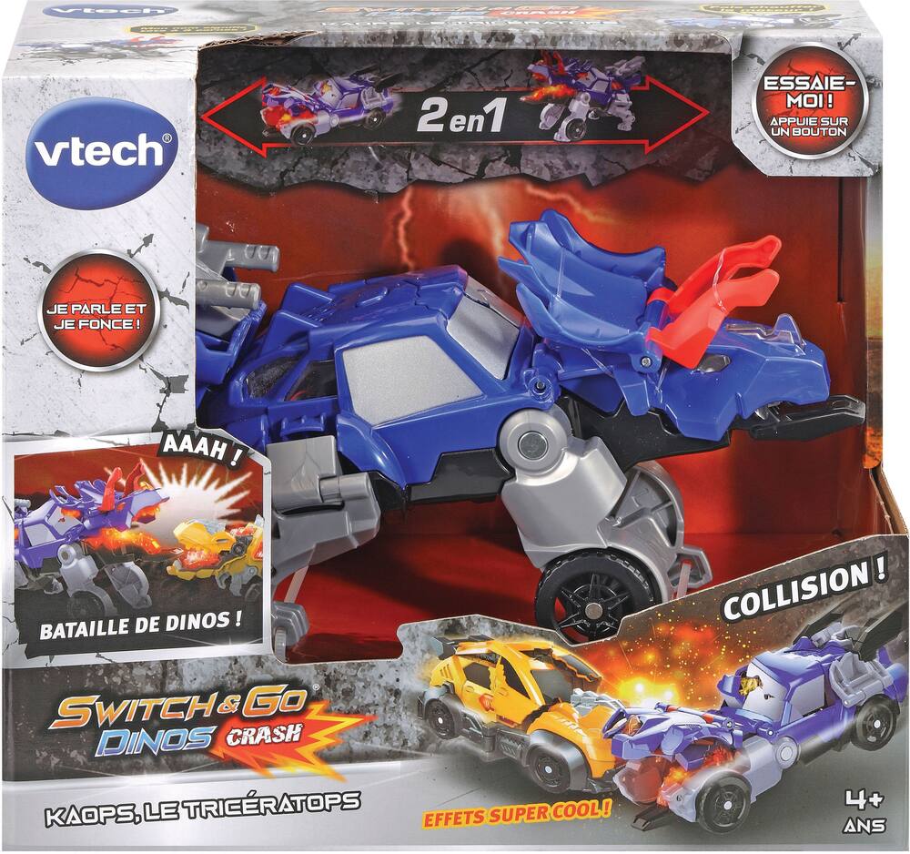 SWITCH & GO DINOS CRASH - KAOPS LE TRICÉRATOPS
