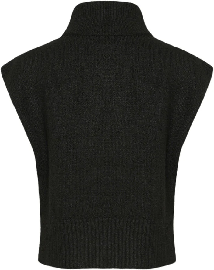 Cream CRGinger Knit Slipover Pitch black