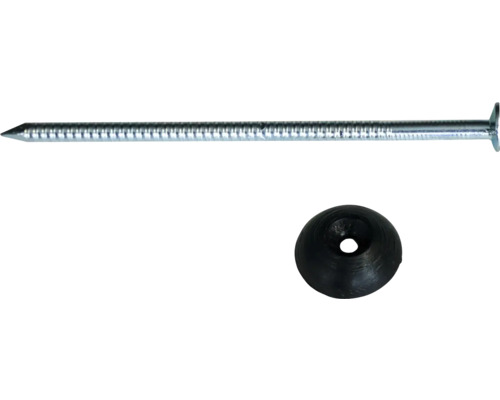 Gutta Super-S nagels voor golfplaten, zwart, 2,8 mm x 70 mm, verpakking van 50 stuks.