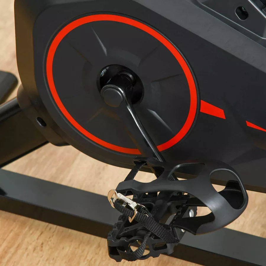 HOMCOM Fitnessfahrrad mit LCD-Monitor schwarz