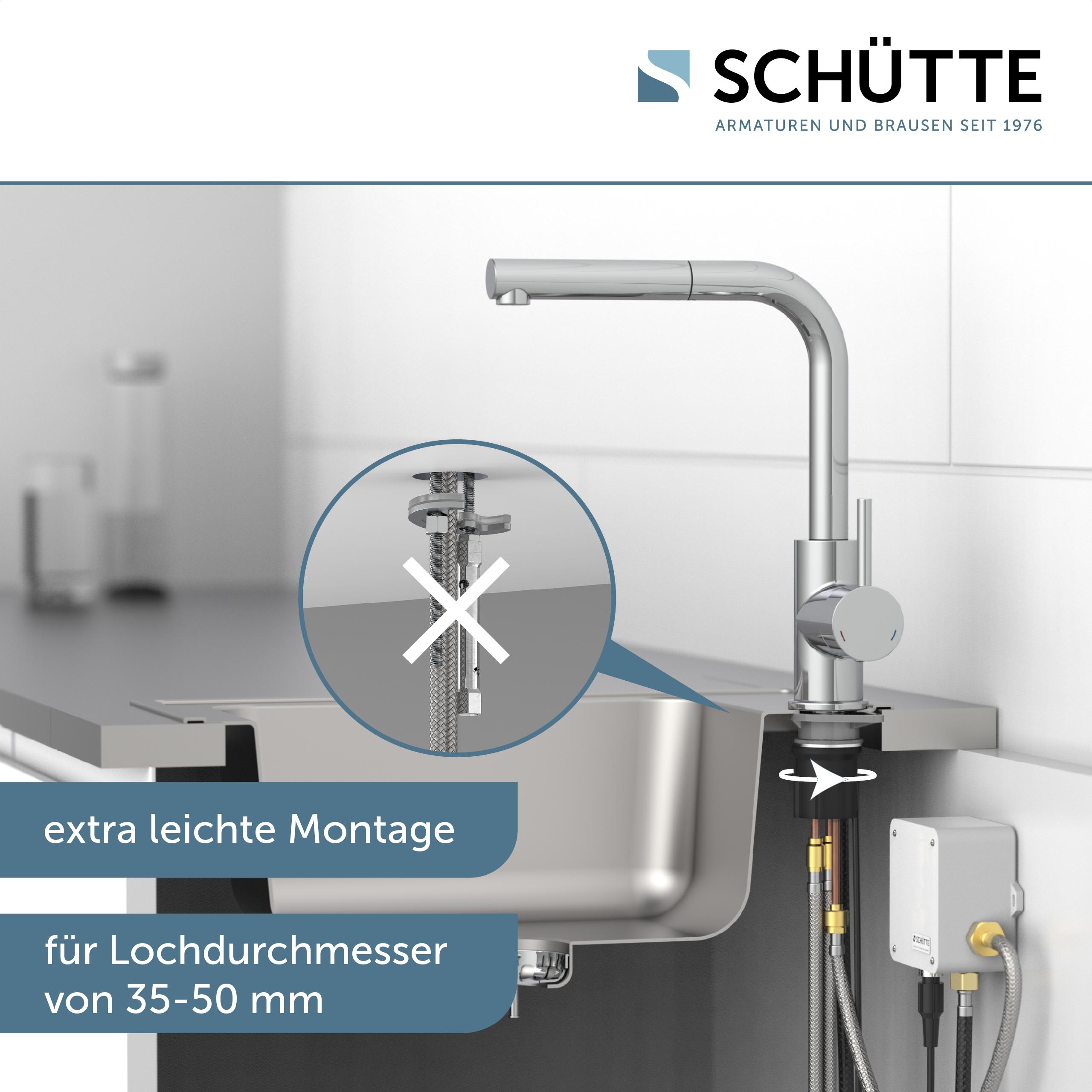 SCHÜTTE VITAL Sensor-Spültischarmatur mit herausziehbarem Auslauf, Chrom