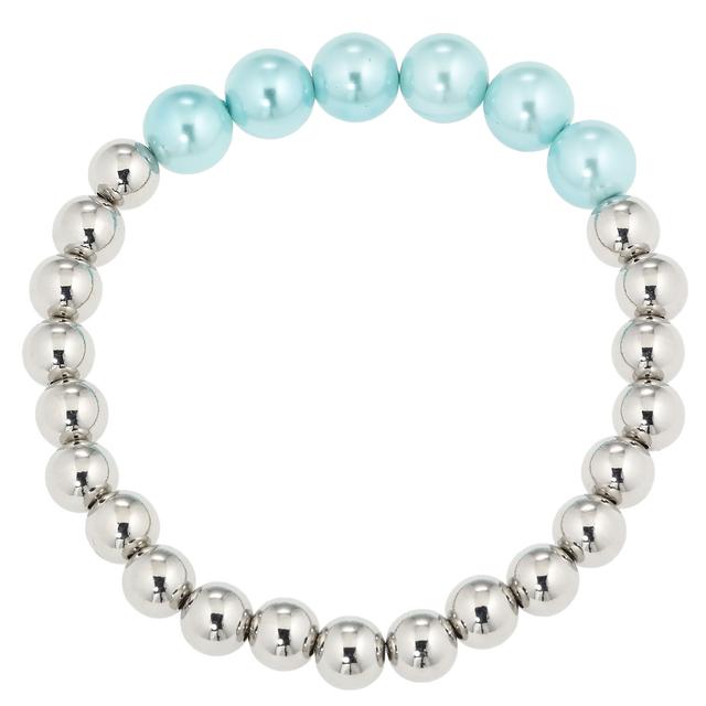 Armband, Muschelkernperlen, flexibel