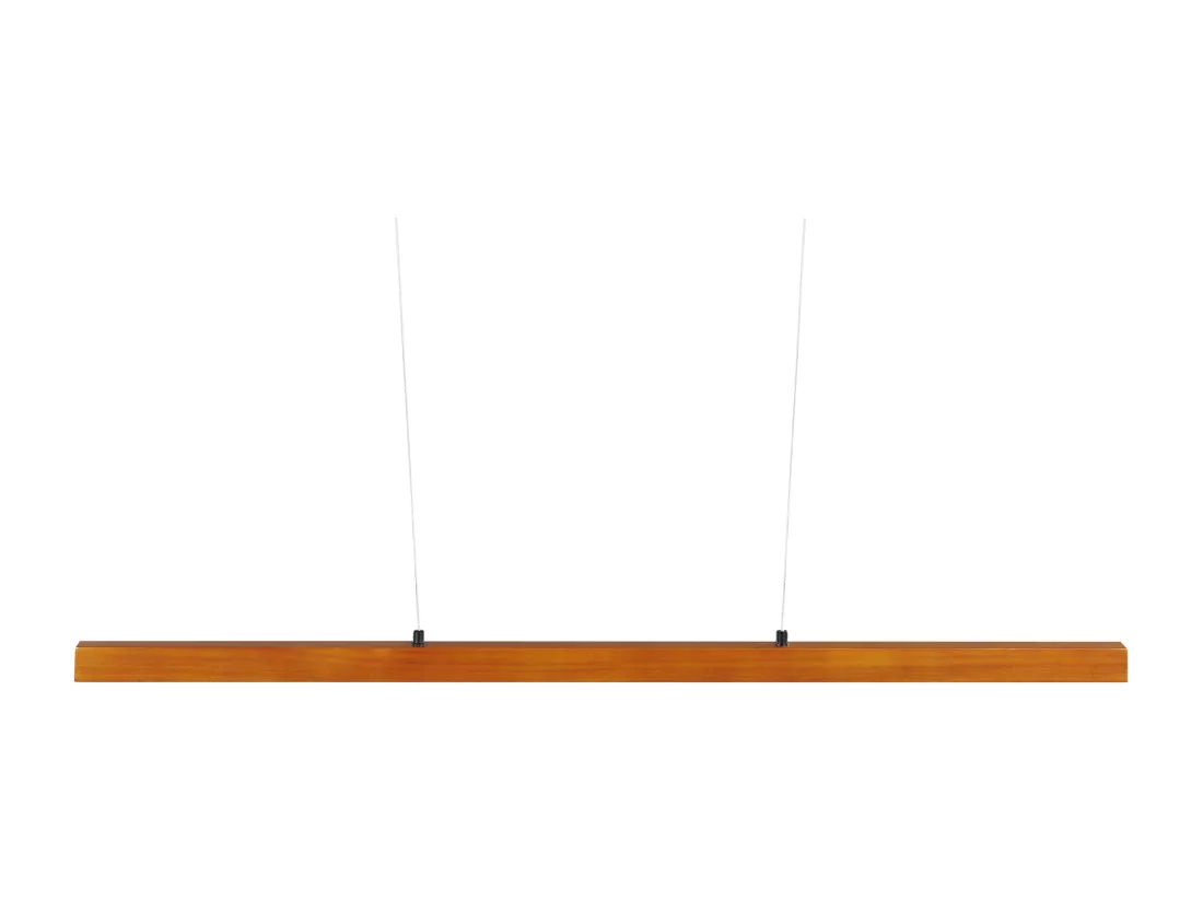 Lampe LED suspendue STEWARTS Avec variateur Bois Marron foncé
