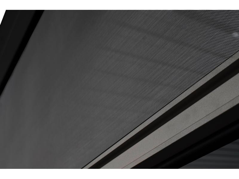 Creative Living Sichtschutz, ausziehbar, Schwarz, 4 m Seitenmarkise für Balkone und Terrassen