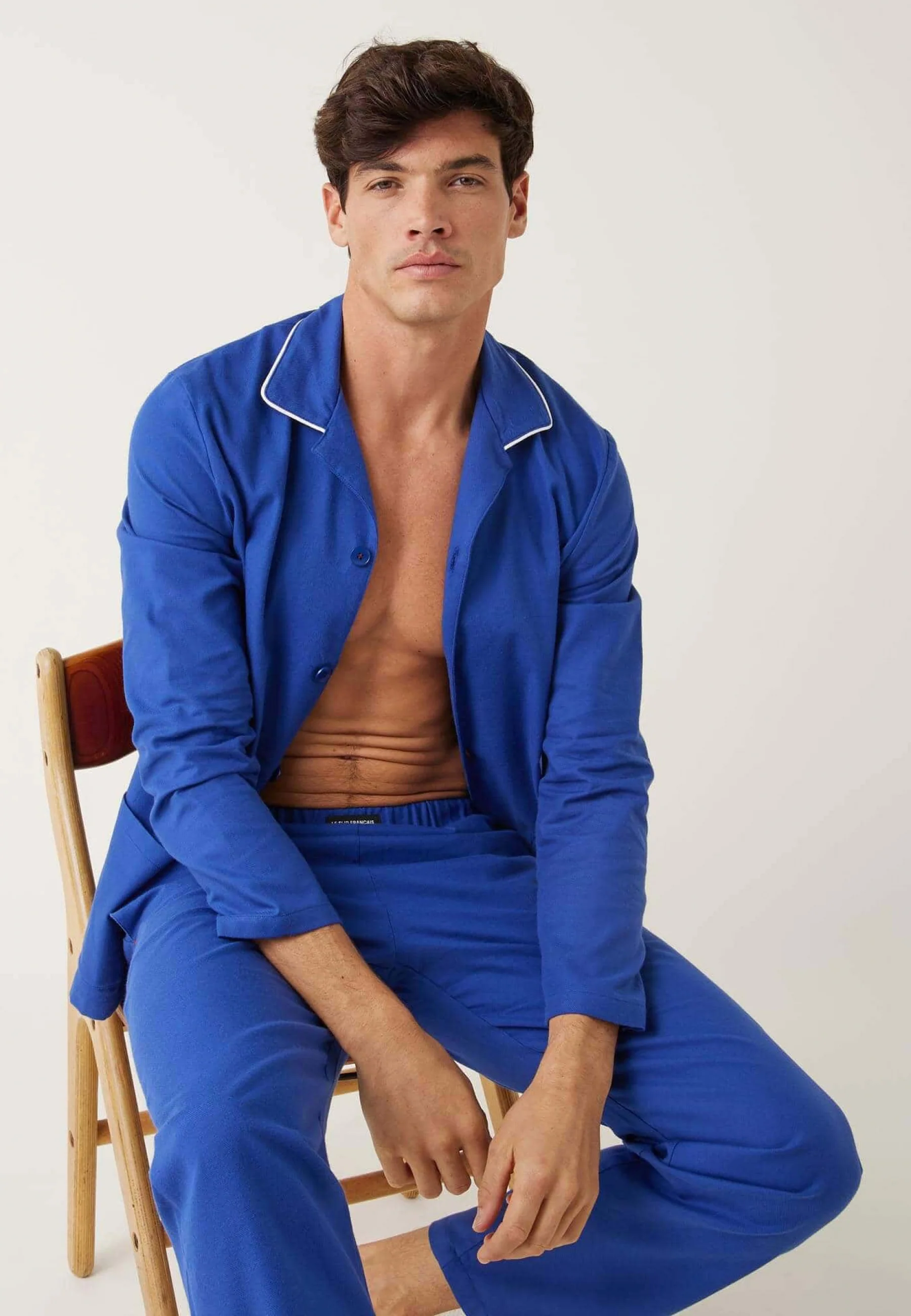 Chemise en coton-Jim Bleu Garage