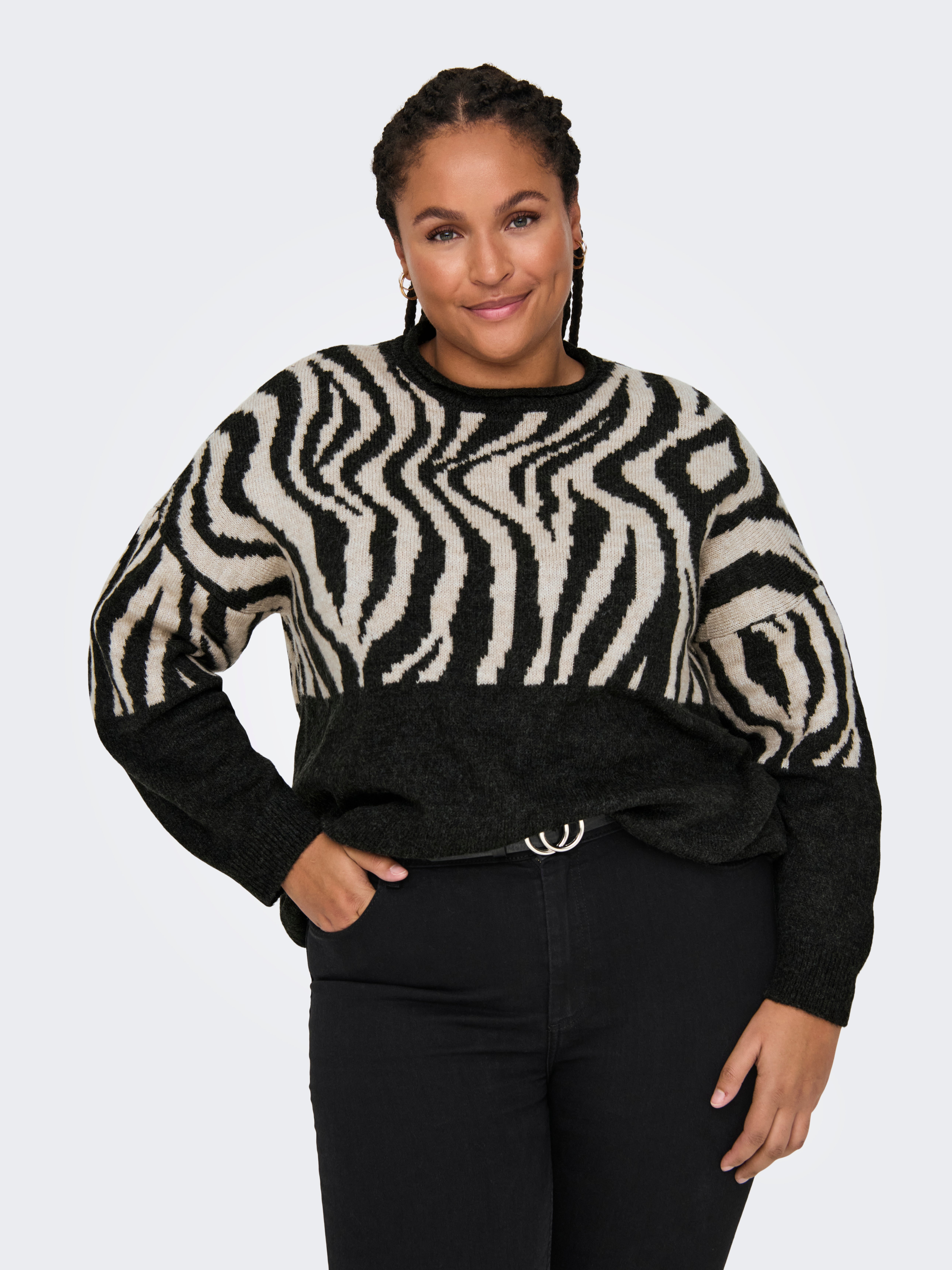 CARJADE Strickpullover Pirate Black