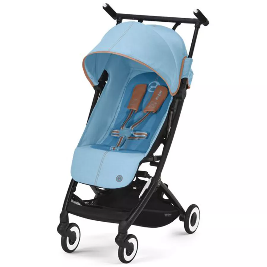 cybex GOLD Buggy Libelle Beach Blue inklusive Babyschale Cloud G i-Size Lava Grey und Adapter