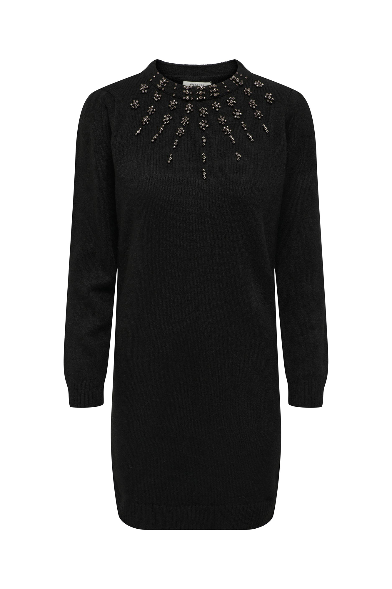 Vestido de malha de pérolas