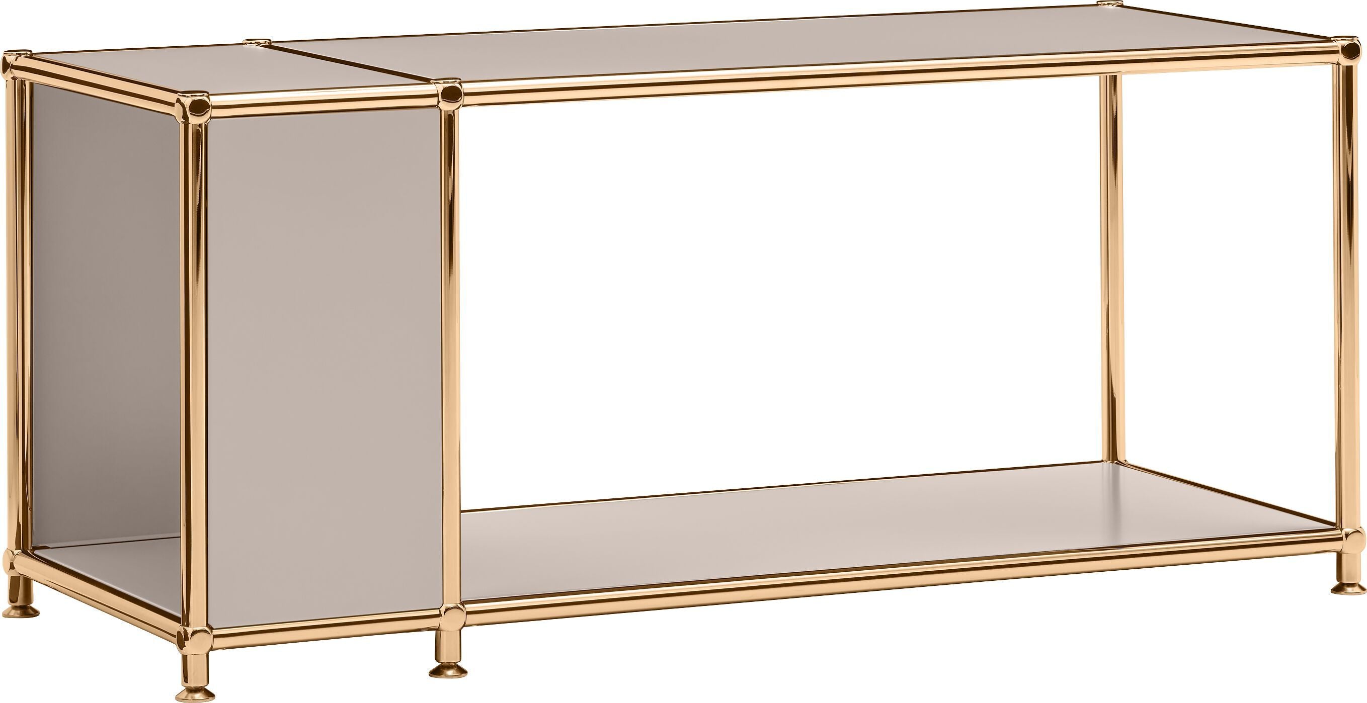 FLEXCUBE Beistelltisch - Taupe / B: 97.0 cm x T: 40.0 cm x H: 42.5 cm