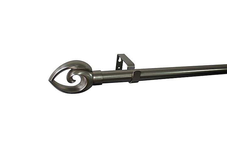 Kit de tringle à rideau extensible Athens GoodHome 120/210 cm, Ø25/28mm gris