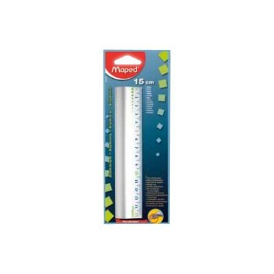 Maped - Règle plate - 15 cm - Aluminium