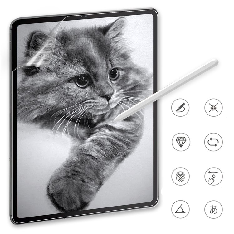 Samsung Galaxy Tab S10 FE  Plus Privacy Vollbild Panzer Display Schutzfolie Papier-Textur (Paper-Feel)