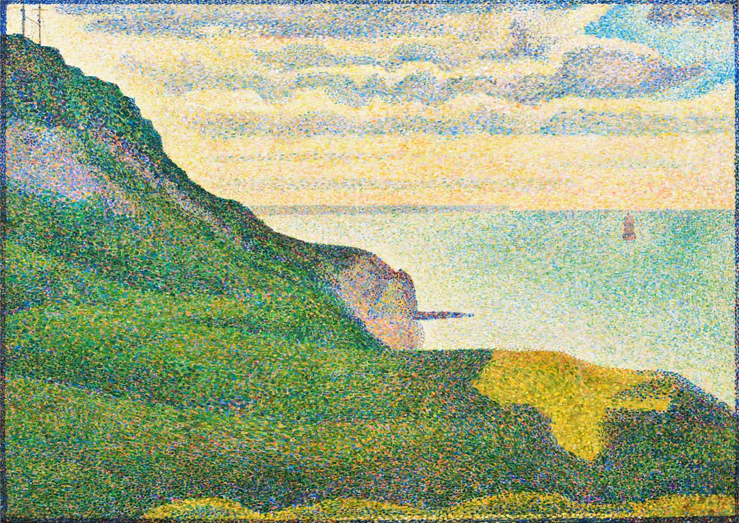 Seelandschaft in Port-en-Bessin, Normandie von Georges Seurat