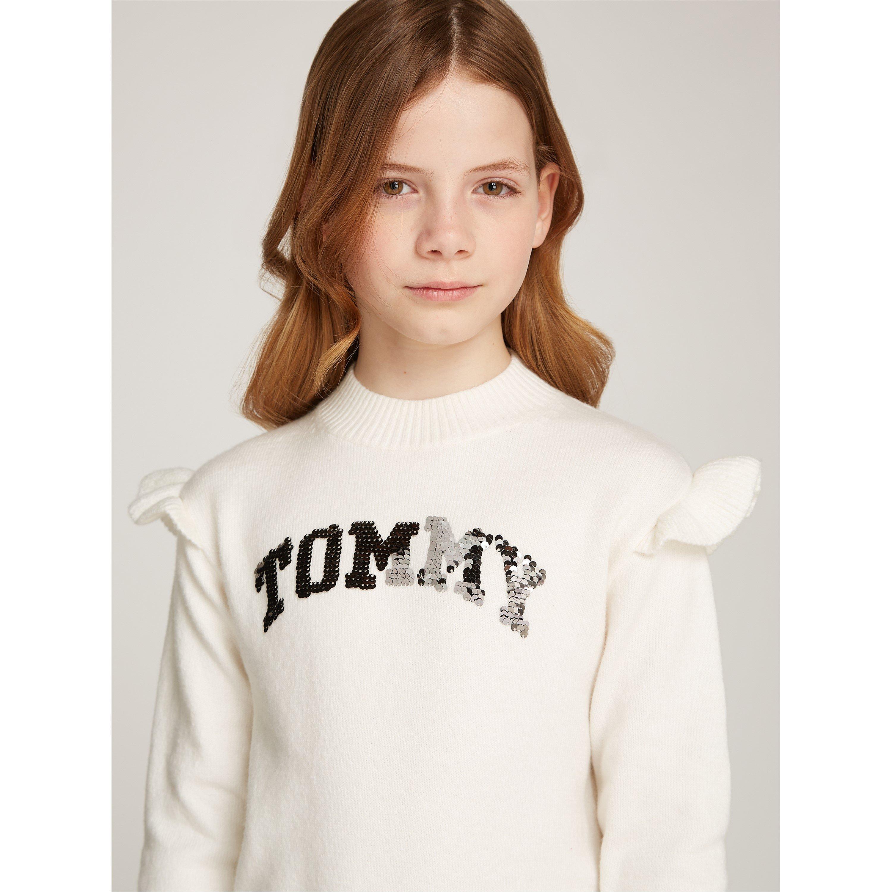 Tommy Hilfiger Sequin Knit Jumper Juniors