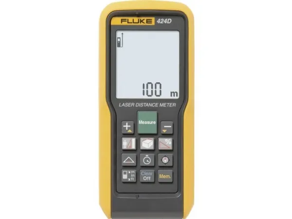 Fluke 424D Laserafstandsmåler Kalibreret (ISO) Stativadapter 6,3 mm (1/4). 100 m